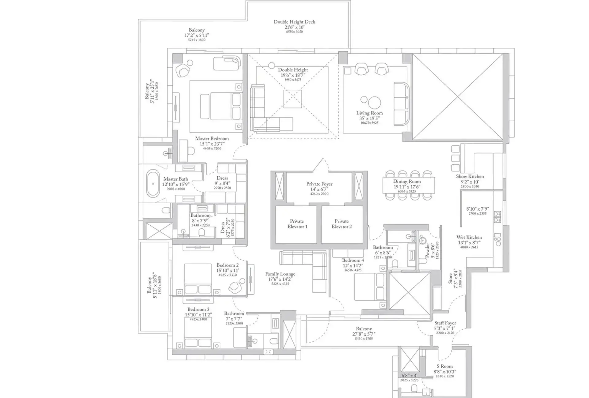 M3M Crown Sector 111 floor plan